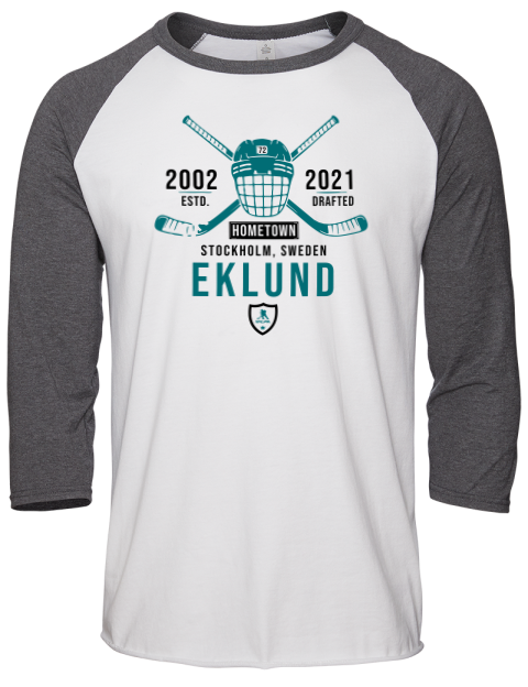 Classic Heritage William Eklund Unisex Premium Three-Quarter Raglan T-Shirt | Swagsta