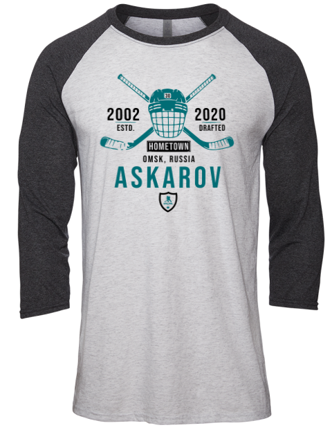 Classic Heritage Yaroslav Askarov Unisex Premium Three-Quarter Raglan T-Shirt | Swagsta