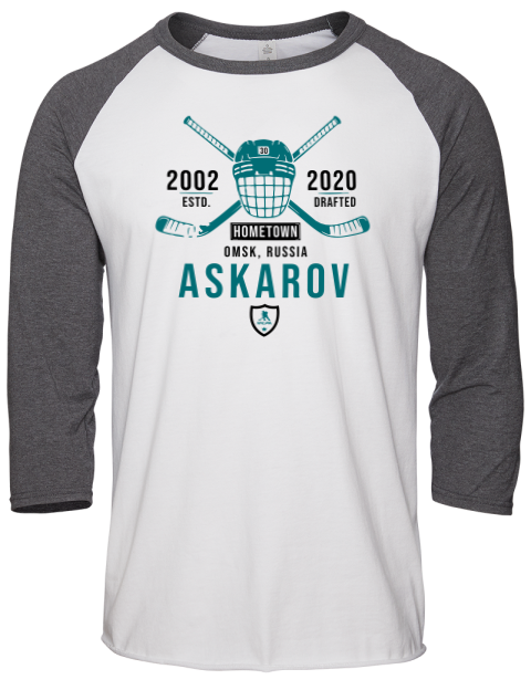 Classic Heritage Yaroslav Askarov Unisex Premium Three-Quarter Raglan T-Shirt | Swagsta