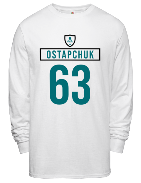 Home Jersey Zach Ostapchuk Men's Long-Sleeve T-Shirt | Swagsta