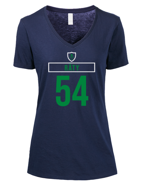 Away Jersey Aatu Raty Premium Ladies V-Neck T-Shirt | Swagsta
