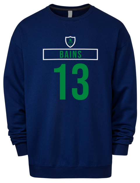 Away Jersey Arshdeep Bains Premium Unisex Crewneck Sweatshirt | Swagsta
