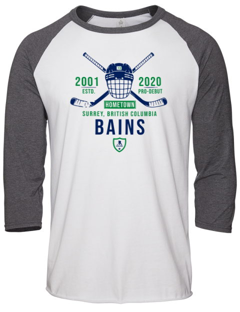 Classic Heritage Arshdeep Bains Unisex Premium Three-Quarter Raglan T-Shirt | Swagsta