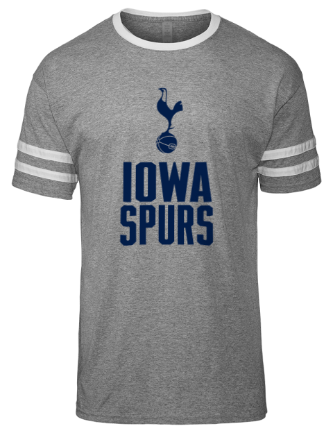 Stacked Iowa Spurs Men's Tri-Blend T-Shirt | Swagsta