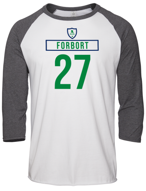 Home Jersey Derek Forbort Unisex Premium Three-Quarter Raglan T-Shirt | Swagsta