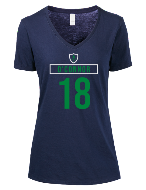 Away Jersey Drew Oconnor Premium Ladies V-Neck T-Shirt | Swagsta