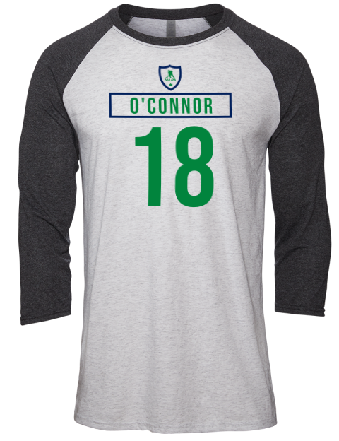 Home Jersey Drew Oconnor Unisex Premium Three-Quarter Raglan T-Shirt | Swagsta