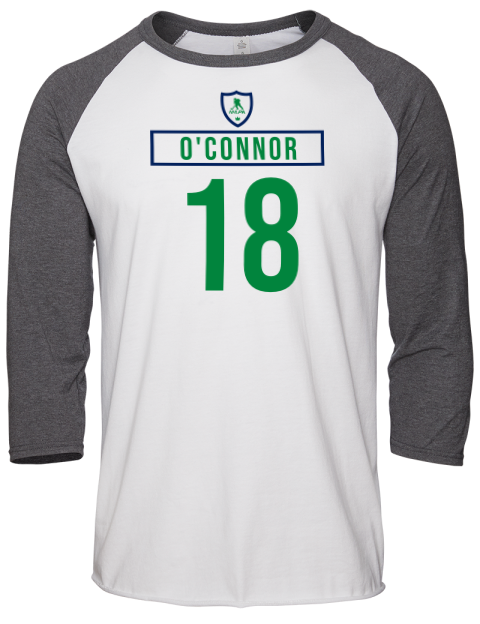 Home Jersey Drew Oconnor Unisex Premium Three-Quarter Raglan T-Shirt | Swagsta
