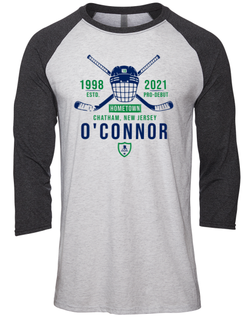Classic Heritage Drew Oconnor Unisex Premium Three-Quarter Raglan T-Shirt | Swagsta