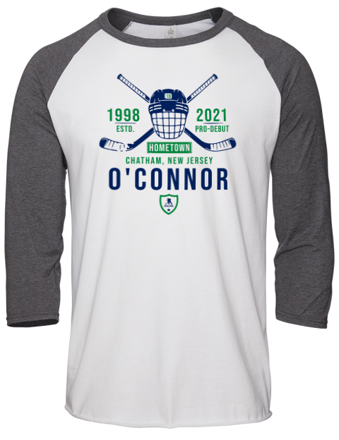 Classic Heritage Drew Oconnor Unisex Premium Three-Quarter Raglan T-Shirt | Swagsta