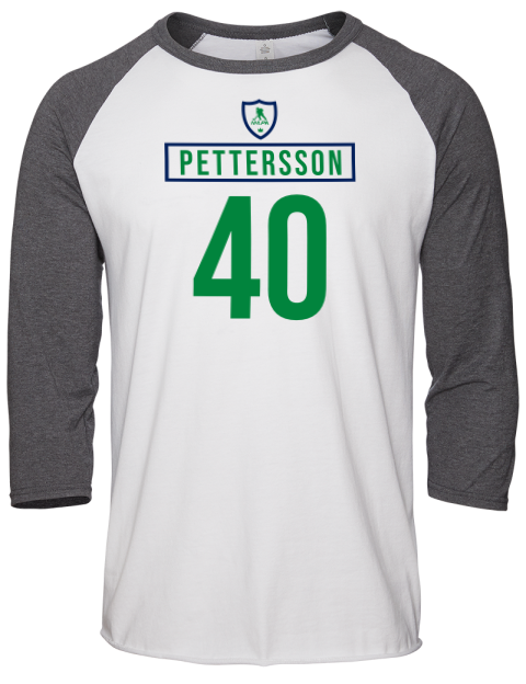 Home Jersey Elias Pettersson Unisex Premium Three-Quarter Raglan T-Shirt | Swagsta