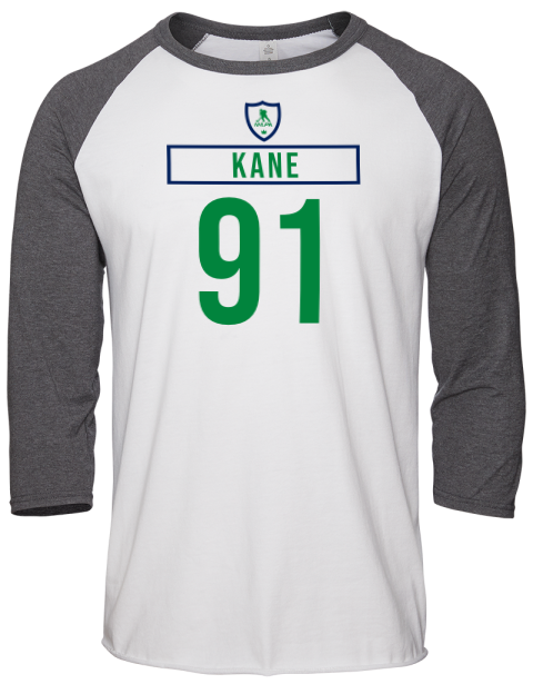 Home Jersey Evander Kane Unisex Premium Three-Quarter Raglan T-Shirt | Swagsta