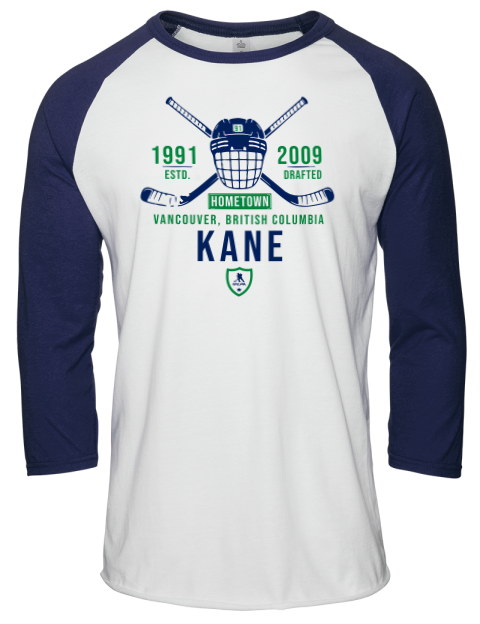 Classic Heritage Evander Kane Unisex Premium Three-Quarter Raglan T-Shirt | Swagsta