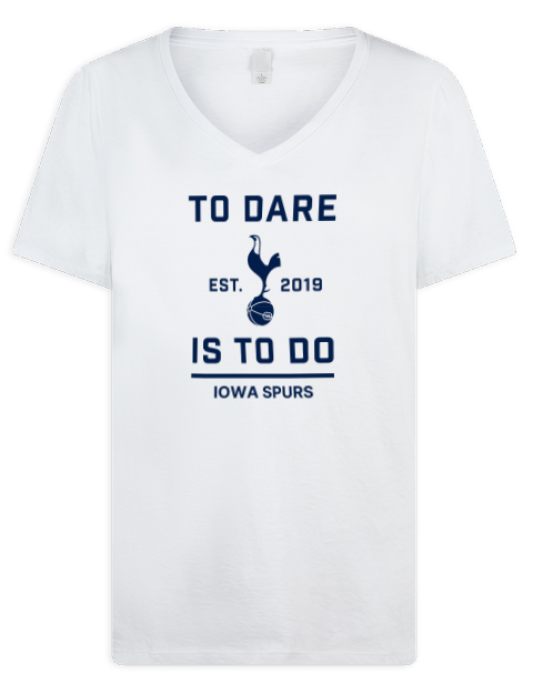 To Dare Iowa Spurs Premium Ladies V-Neck T-Shirt | Swagsta