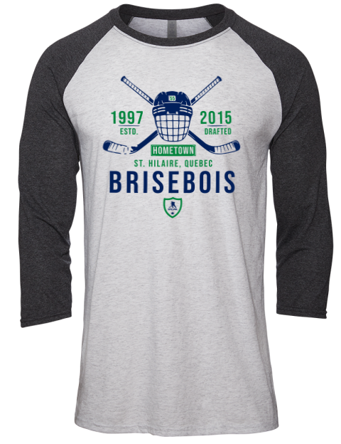 Classic Heritage Guillaume Brisebois Unisex Premium Three-Quarter Raglan T-Shirt | Swagsta