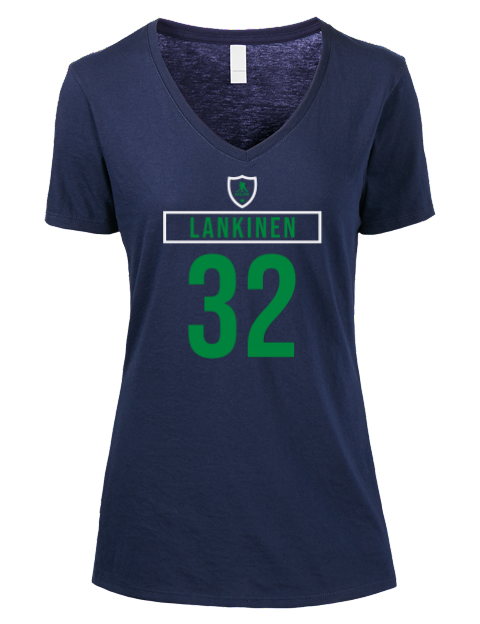 Away Jersey Kevin Lankinen Premium Ladies V-Neck T-Shirt | Swagsta