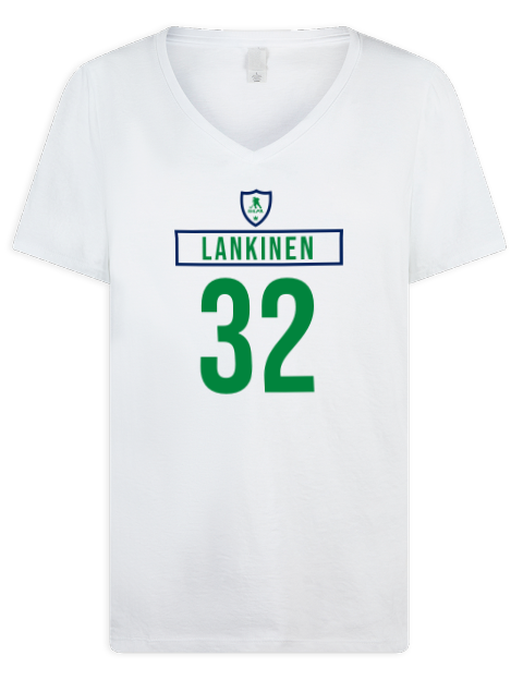 Home Jersey Kevin Lankinen Premium Ladies V-Neck T-Shirt | Swagsta