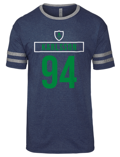 Away Jersey Linus Karlsson Men's Tri-Blend T-Shirt | Swagsta