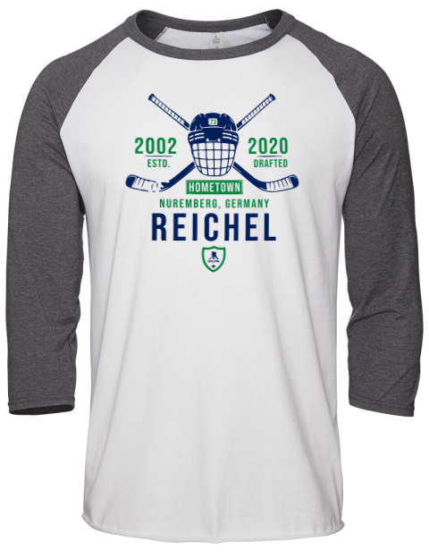 Classic Heritage Lukas Reichel Unisex Premium Three-Quarter Raglan T-Shirt | Swagsta