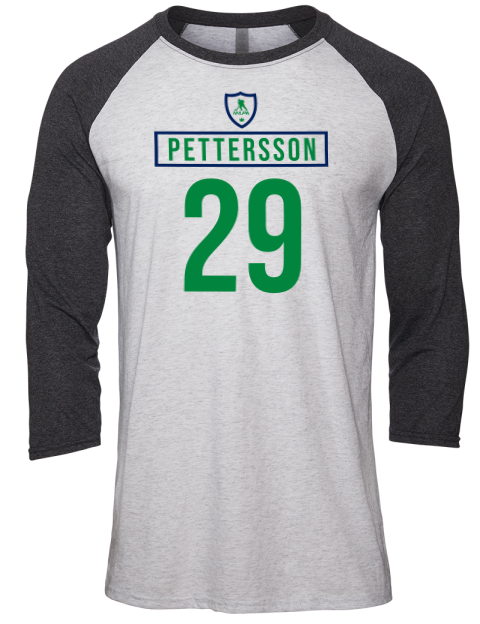 Home Jersey Marcus Pettersson Unisex Premium Three-Quarter Raglan T-Shirt | Swagsta