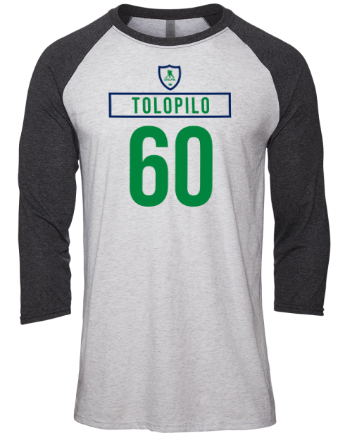 Home Jersey Nikita Tolopilo Unisex Premium Three-Quarter Raglan T-Shirt | Swagsta