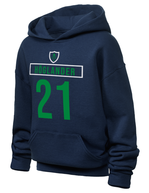 Away Jersey Nils Hoglander Youth Hooded Sweatshirt | Swagsta