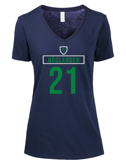 Away Jersey Nils Hoglander Premium Ladies V-Neck T-Shirt | Swagsta