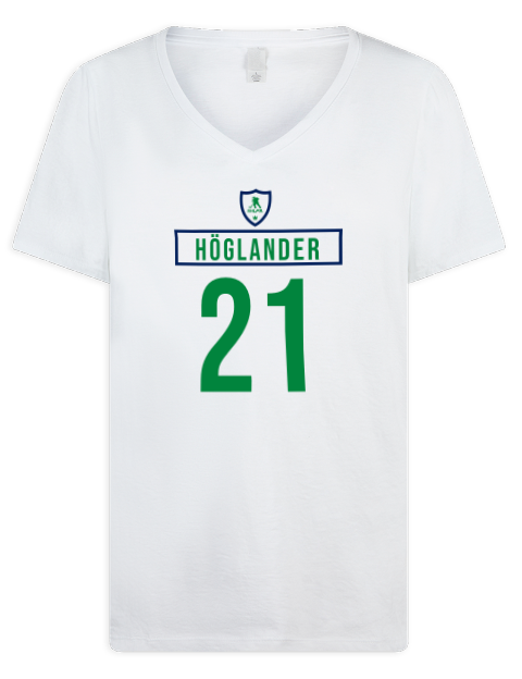 Home Jersey Nils Hoglander Premium Ladies V-Neck T-Shirt | Swagsta