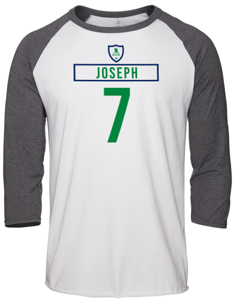 Home Jersey Pierre Olivier Joseph Unisex Premium Three-Quarter Raglan T-Shirt | Swagsta