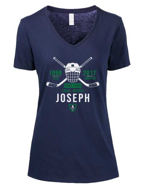 Heritage Pierre Olivier Joseph Premium Ladies V-Neck T-Shirt | Swagsta
