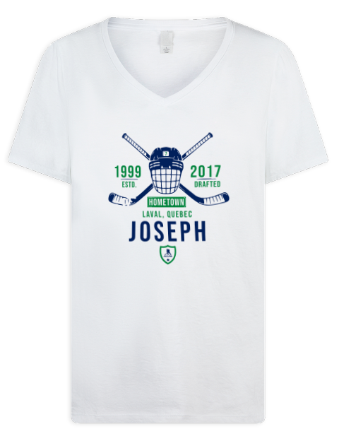 Classic Heritage Pierre Olivier Joseph Premium Ladies V-Neck T-Shirt | Swagsta