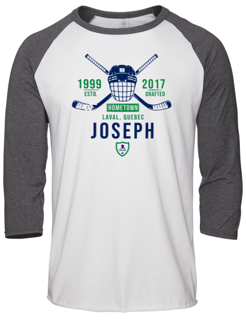 Classic Heritage Pierre Olivier Joseph Unisex Premium Three-Quarter Raglan T-Shirt | Swagsta