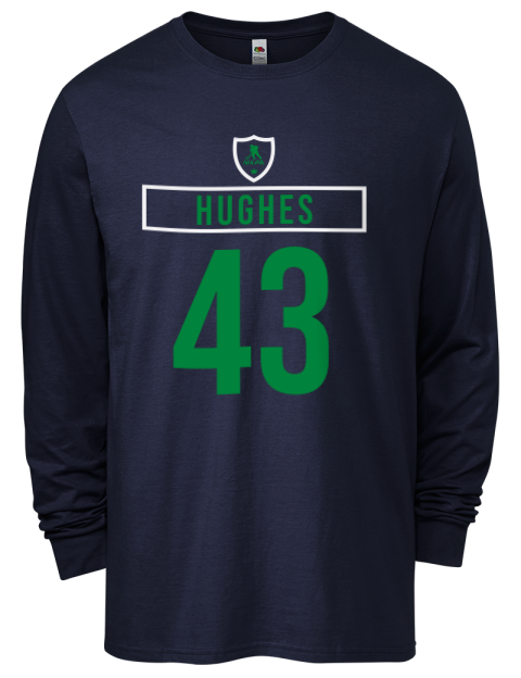 Away Jersey Quinn Hughes Men's Long-Sleeve T-Shirt | Swagsta