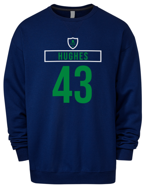 Away Jersey Quinn Hughes Premium Unisex Crewneck Sweatshirt | Swagsta