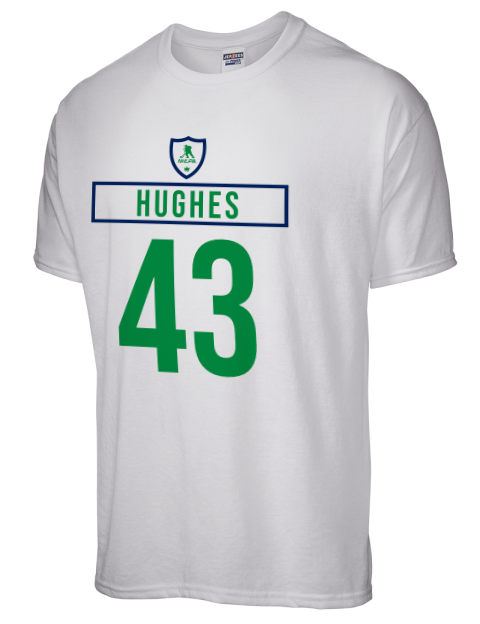 Home Jersey Quinn Hughes Dri-Power Unisex T-Shirt | Swagsta