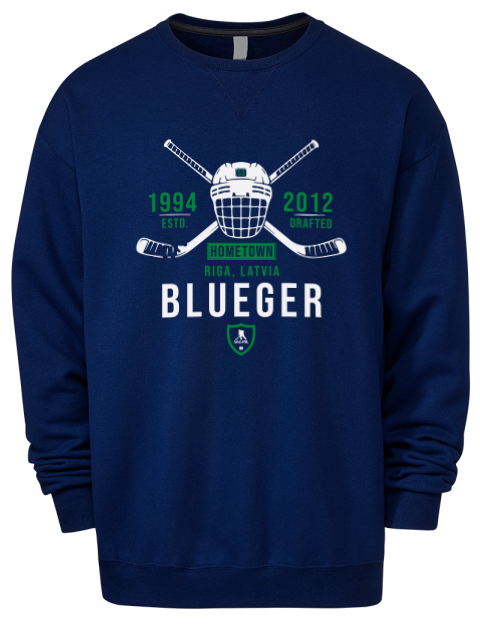 Heritage Theodor Blueger Premium Unisex Crewneck Sweatshirt | Swagsta