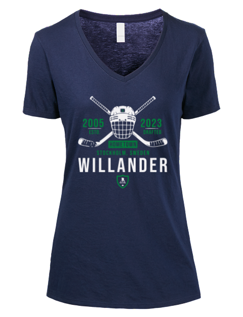 Heritage Tom Willander Premium Ladies V-Neck T-Shirt | Swagsta