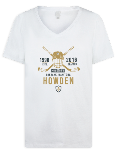 Classic Heritage Brett Howden Premium Ladies V-Neck T-Shirt | Swagsta