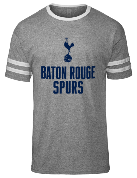 Stacked Baton Rouge Spurs Men's Tri-Blend T-Shirt | Swagsta
