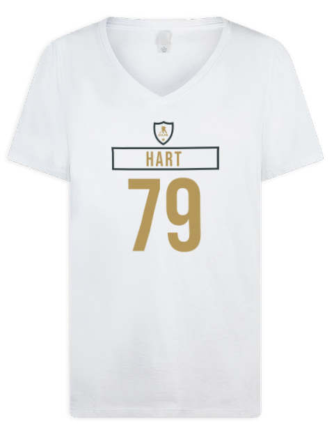 Home Jersey Carter Hart Premium Ladies V-Neck T-Shirt | Swagsta