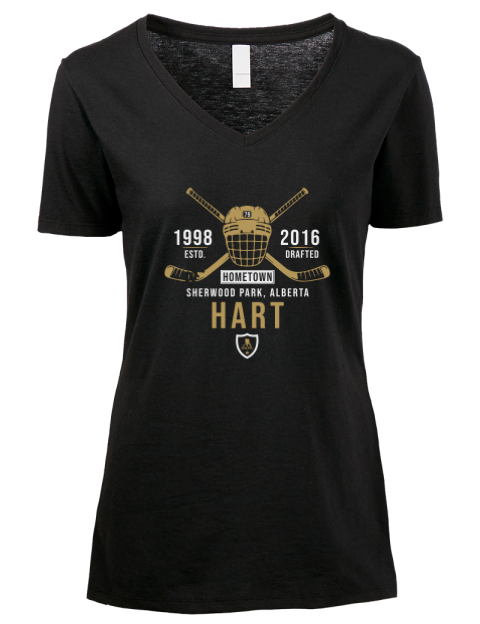 Heritage Carter Hart Premium Ladies V-Neck T-Shirt | Swagsta