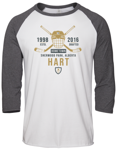 Classic Heritage Carter Hart Unisex Premium Three-Quarter Raglan T-Shirt | Swagsta