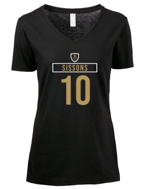 Away Jersey Colton Sissons Premium Ladies V-Neck T-Shirt | Swagsta