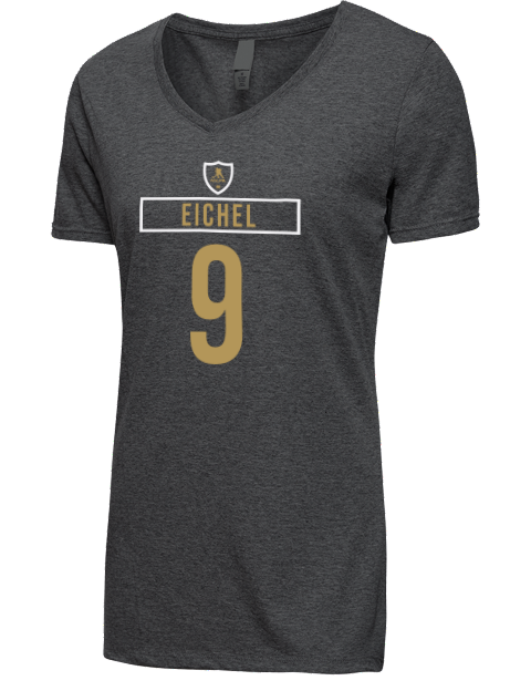 Away Jersey Jack Eichel Premium Ladies V-Neck T-Shirt | Swagsta