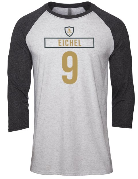 Home Jersey Jack Eichel Unisex Premium Three-Quarter Raglan T-Shirt | Swagsta