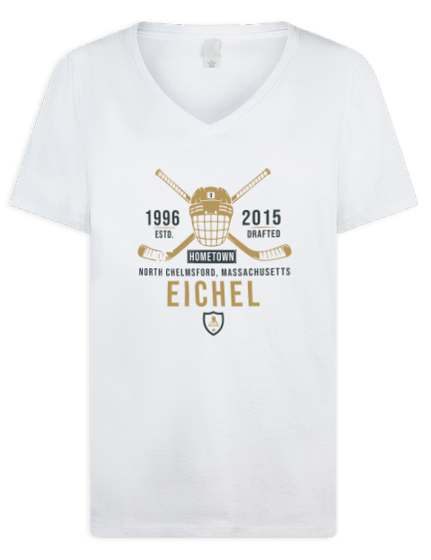 Classic Heritage Jack Eichel Premium Ladies V-Neck T-Shirt | Swagsta