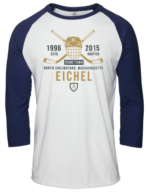 Classic Heritage Jack Eichel Unisex Premium Three-Quarter Raglan T-Shirt | Swagsta