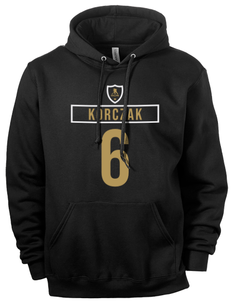 Away Jersey Kaedon Korczak Eco Premium Unisex Hooded Sweatshirt | Swagsta