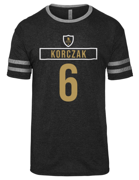 Away Jersey Kaedon Korczak Men's Tri-Blend T-Shirt | Swagsta