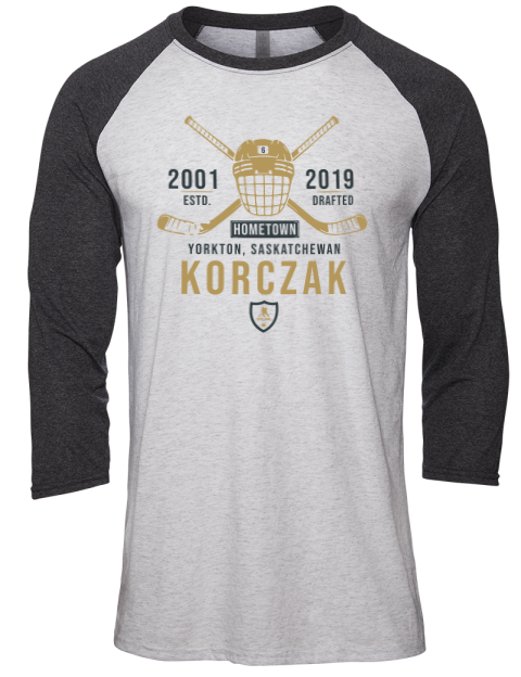 Classic Heritage Kaedon Korczak Unisex Premium Three-Quarter Raglan T-Shirt | Swagsta